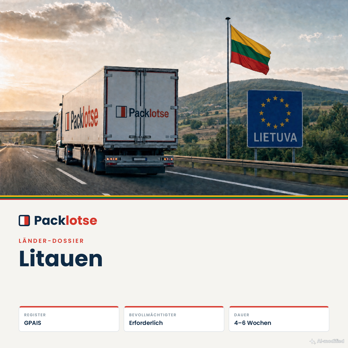 PACKLOTSE Dossier Litauen — EPR-Verpackung als PDF (Bild KI-generiert)
