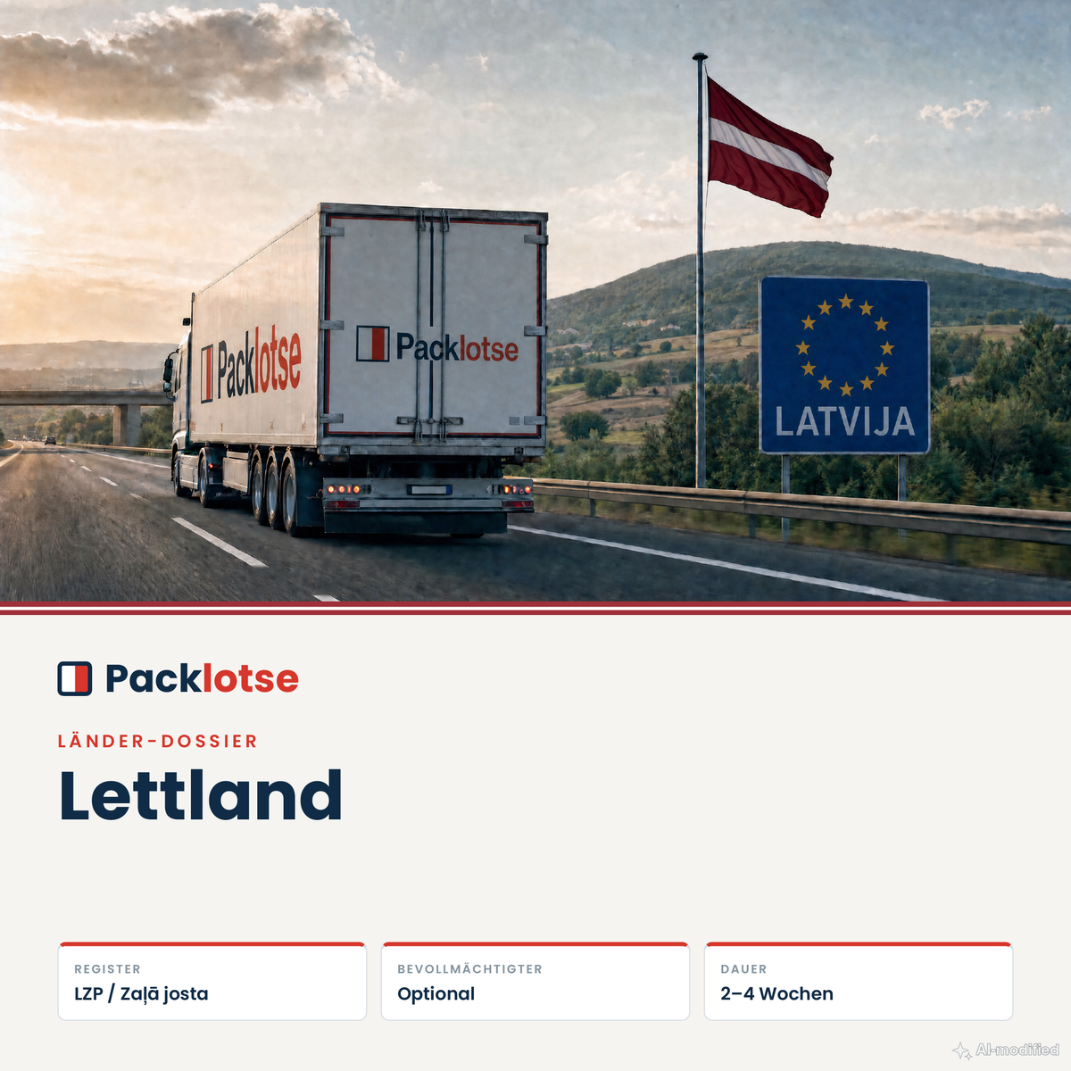 PACKLOTSE Dossier Lettland — EPR-Verpackung als PDF (Bild KI-generiert)