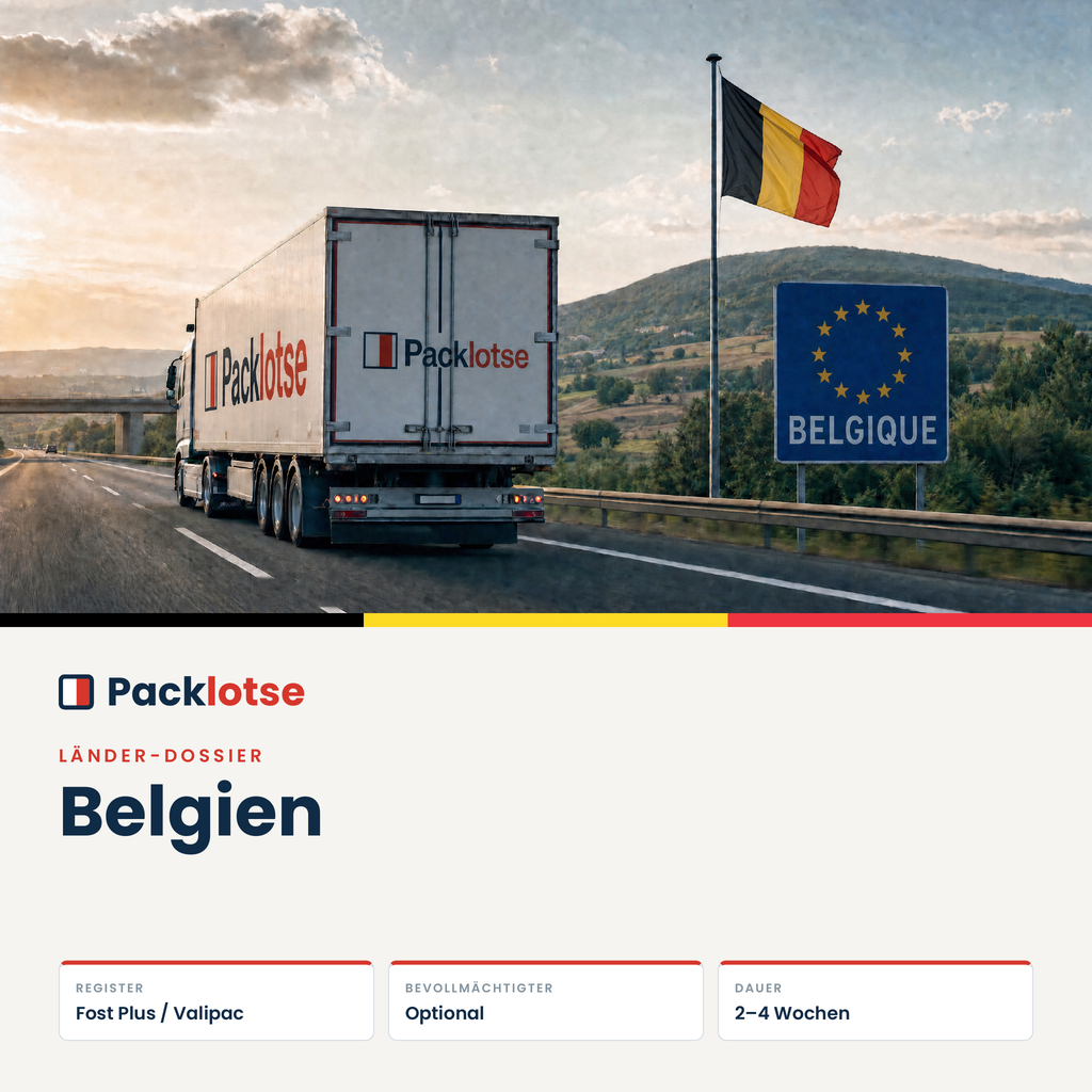 PACKLOTSE Länder-Dossier Belgien — EPR-Verpackungsregistrierung