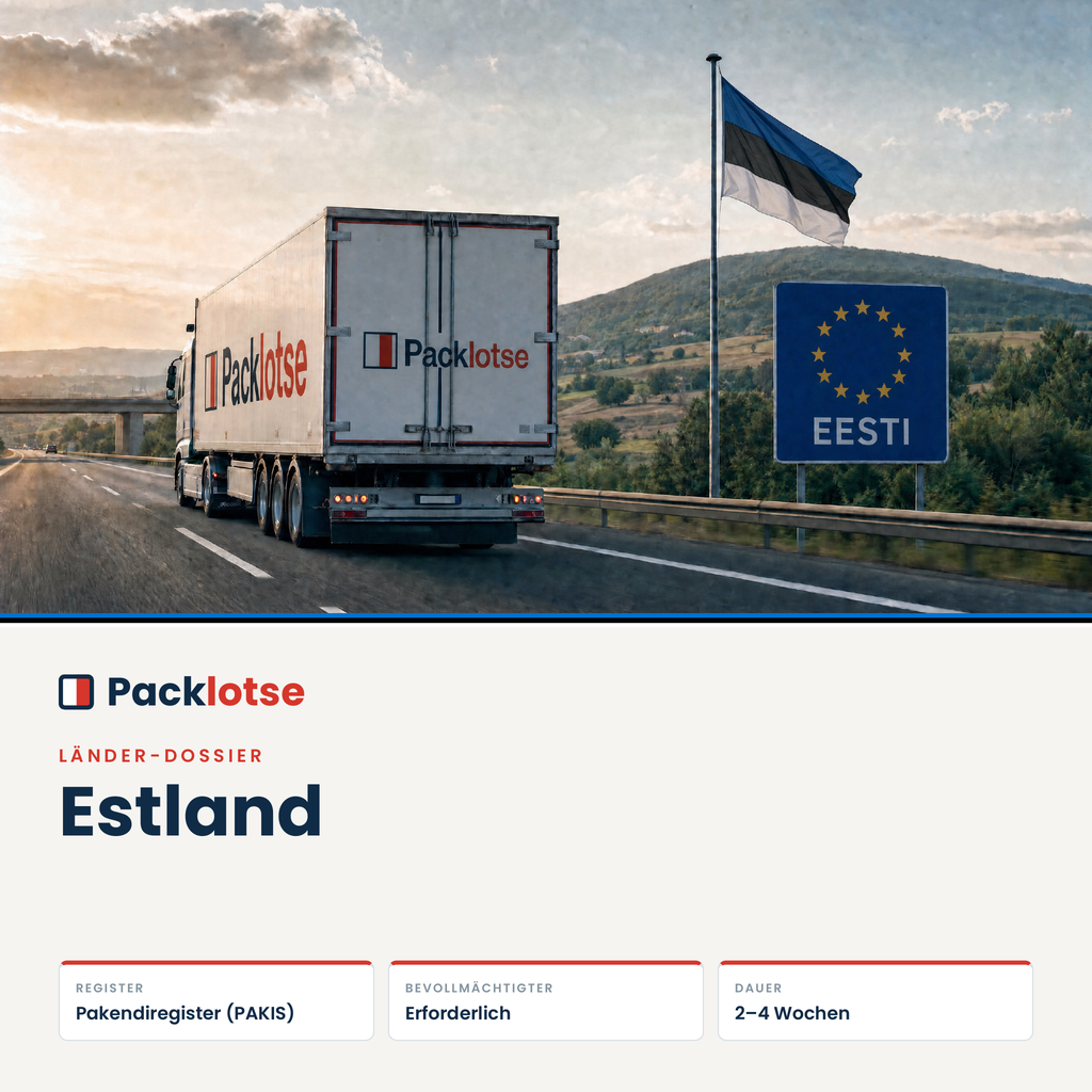 PACKLOTSE Länder-Dossier Estland — EPR-Verpackungsregistrierung