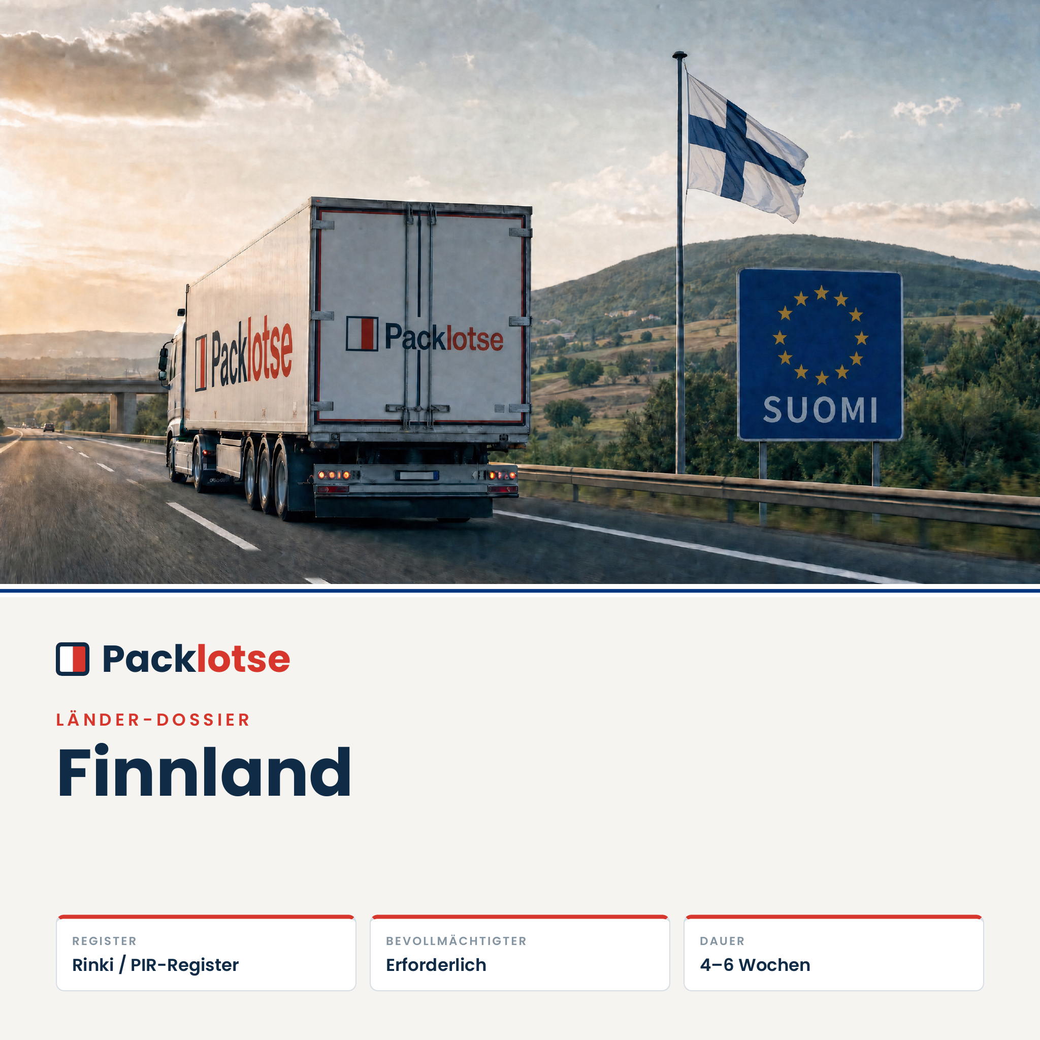 PACKLOTSE Länder-Dossier Finnland — EPR-Verpackungsregistrierung