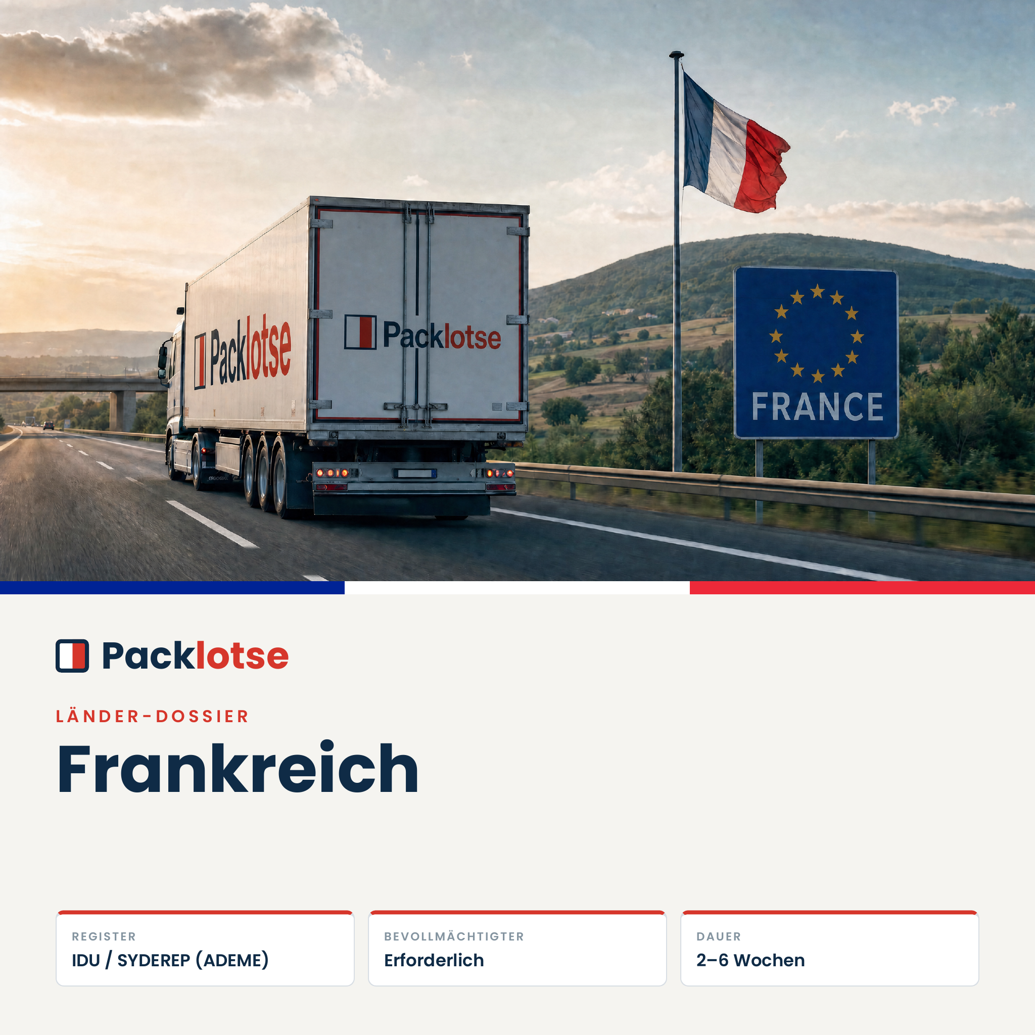 PACKLOTSE Länder-Dossier Frankreich — EPR-Verpackungsregistrierung