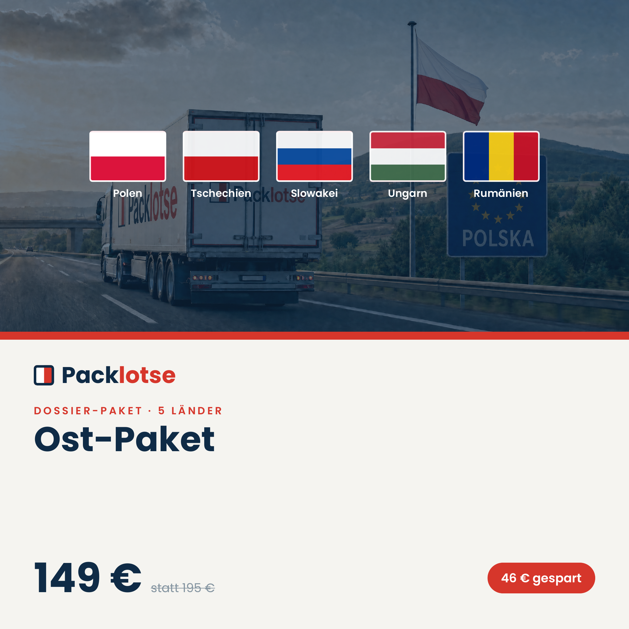 PACKLOTSE PACKLOTSE Ost-Paket — 5 Länder als PDF
