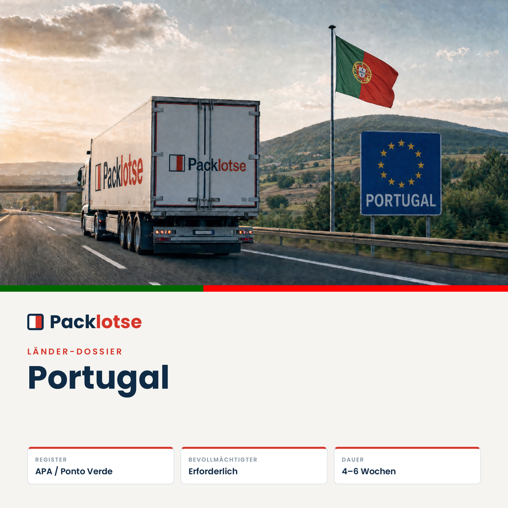 PACKLOTSE Länder-Dossier Portugal — EPR-Verpackungsregistrierung